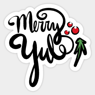 Merry Yule Season's Greetings Sticker